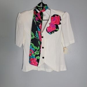 Vintage Anthony Sicari puff sleeve top